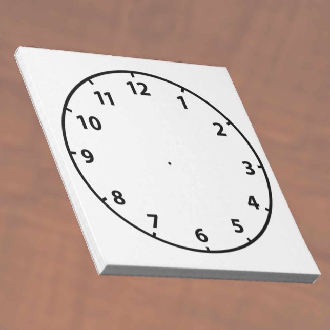 Bloc De Notas Reloj en blanco ayuda para la enseñanza (Subido por el creador)