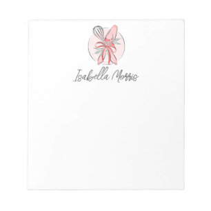 Bloc De Notas Repostería de Pastelería Bonita Personalizada 