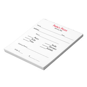 Bloc De Notas Resbalones de pedido "Diseño propio"