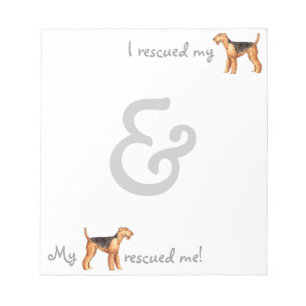 Bloc De Notas Rescue Airedale