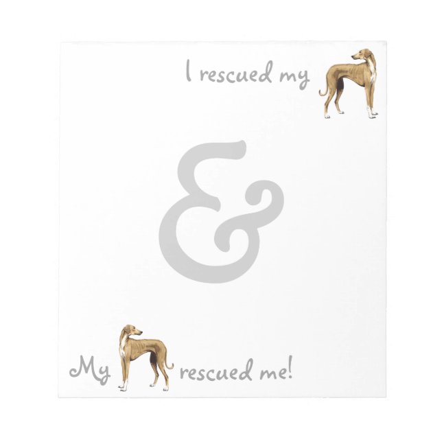 Bloc De Notas Rescue Azawakh (Frente)