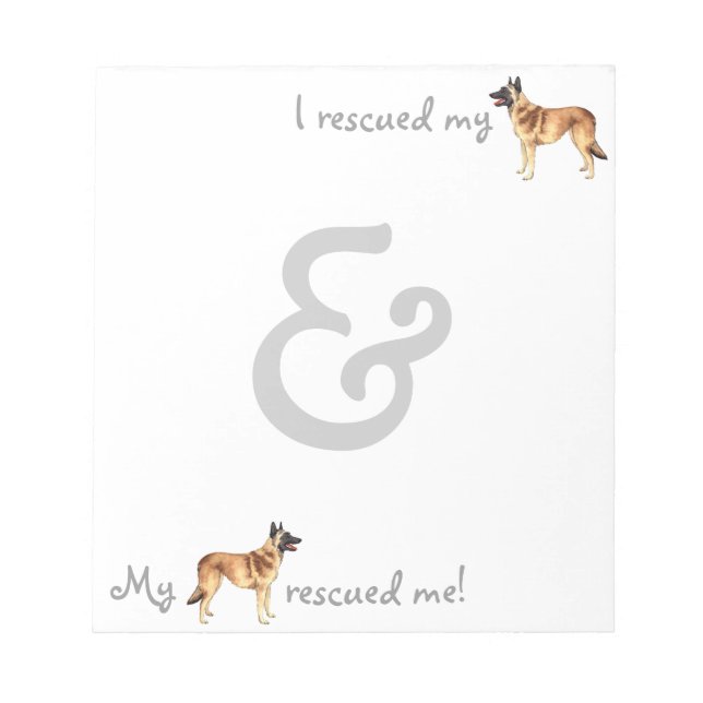 Bloc De Notas Rescue Belga Malinois (Frente)