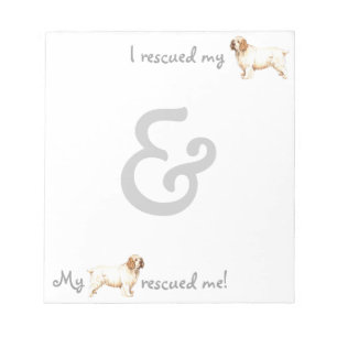 Bloc De Notas Rescue Clumber Spaniel