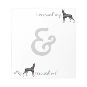 Bloc De Notas Rescue Doberman Pinscher
