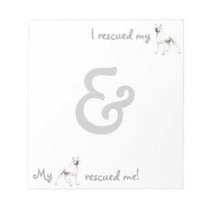 Bloc De Notas Rescue Dogo Argentino