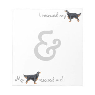 Bloc De Notas Rescue Gordon Setter