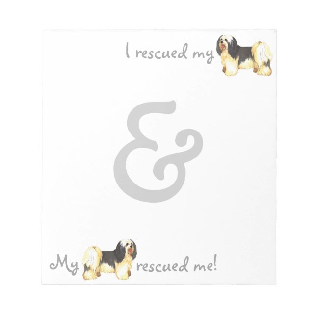 Bloc De Notas Rescue Havanese Notepad (Frente)