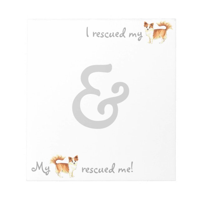 Bloc De Notas Rescue Long Coat Chihuahua (Frente)