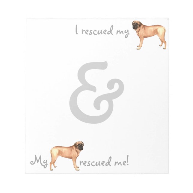 Bloc De Notas Rescue Mastiff (Frente)