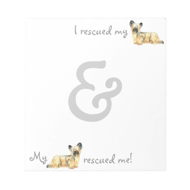 Bloc De Notas Rescue Skye Terrier (Frente)