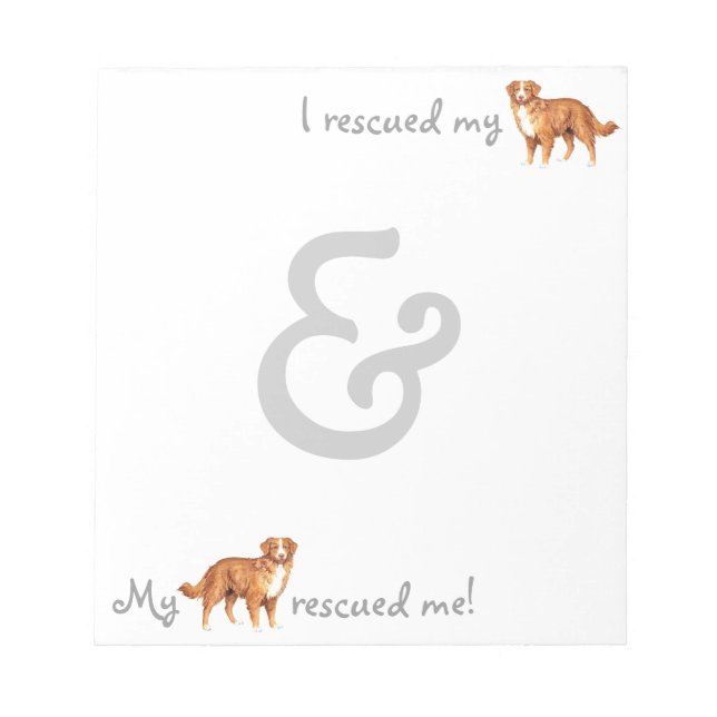Bloc De Notas Rescue Toller (Frente)