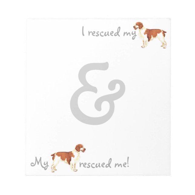 Bloc De Notas Rescue Welsh Springer Spaniel (Frente)