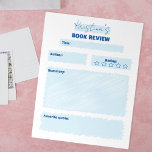 Bloc De Notas Reseña sencilla de libros Minimalistas en blanco y<br><div class="desc">Presentamos nuestra nota de revisión de libros de personalizable, su compañero perfecto para capturar la esencia de cada libro que lee. Este bloc de notas está diseñado con un diseño limpio y organizado, por lo que es fácil anotar tus pensamientos. El bloc de notas incluye secciones para el título y...</div>