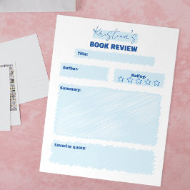 Bloc De Notas Reseña sencilla de libros Minimalistas en blanco y