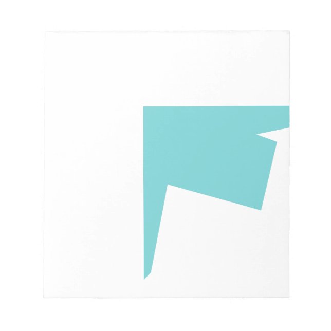 Bloc De Notas Resumen Art Minimalismo Blue White (Frente)