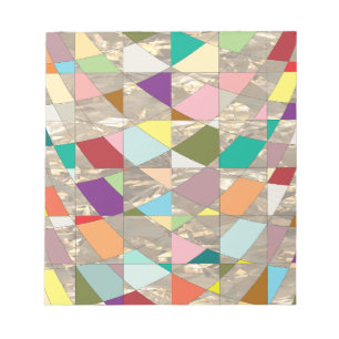 Bloc De Notas Resumen de colores Papel de carátula de oro