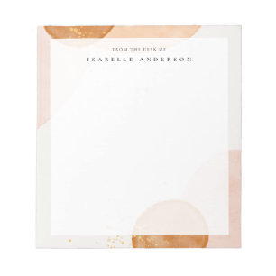 Bloc De Notas Resumen de formas de acuarela Notepad