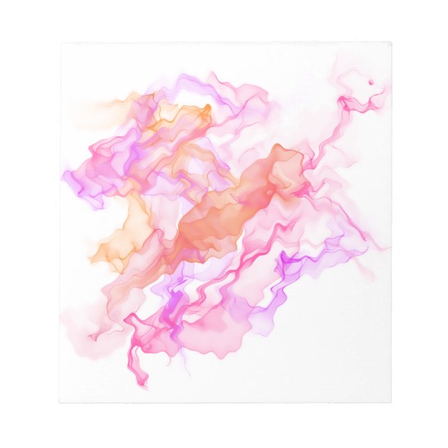 Bloc De Notas Resumen de humo fractal (Frente)