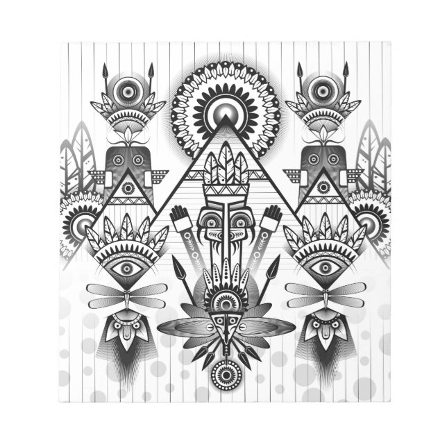 Bloc De Notas Resumen de la antigua tribu indígena (Frente)