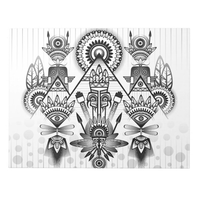 Bloc De Notas Resumen de la antigua tribu indígena (Frente)