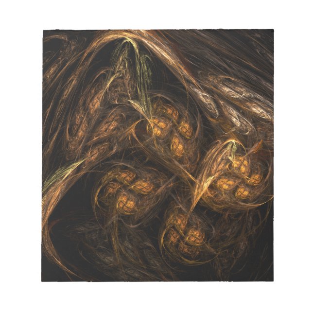 Bloc De Notas Resumen de la Tierra Madre Notepad de Arte (Frente)