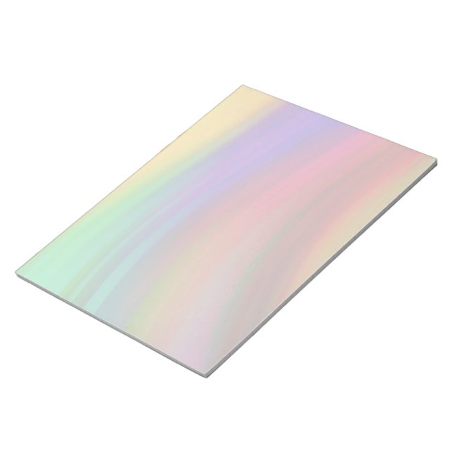 Bloc De Notas Resumen de las gentiles olas de arcoiris (Lado Derecho)