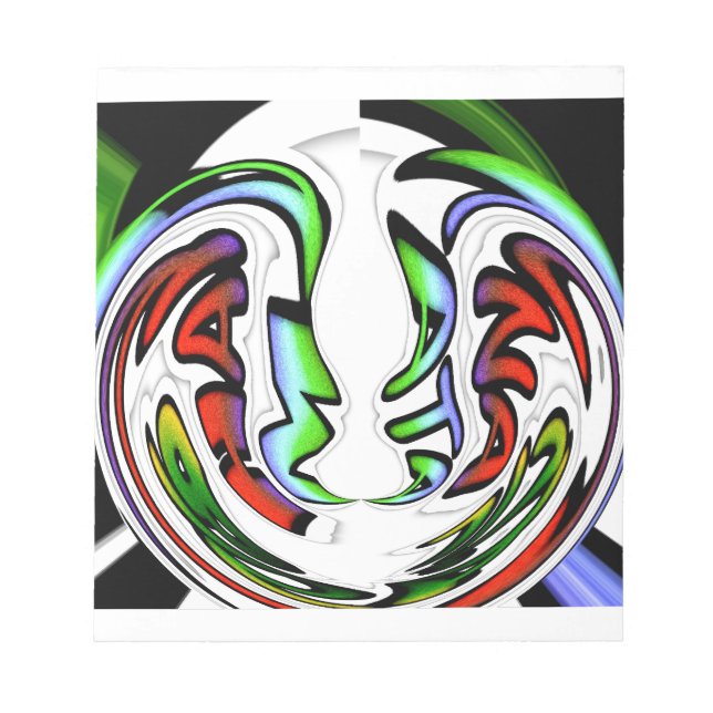 Bloc De Notas Resumen Impresión de arte Face Hakuna Matata (Frente)