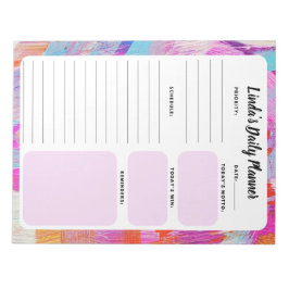 Bloc De Notas Resumen Moda de la lista diaria de tareas pendient