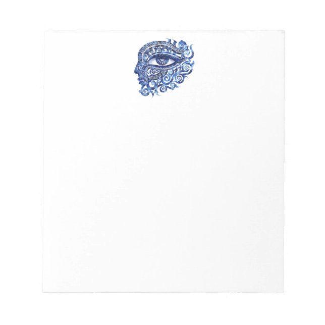 Bloc De Notas Resumen Ojo Malvado Griego Con Clave Griega (Frente)