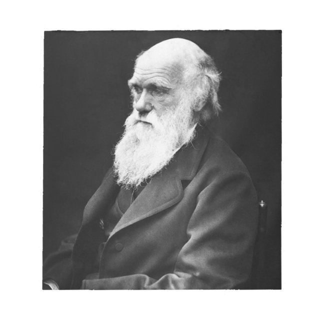 Bloc De Notas Retrato de Charles Darwin (Frente)