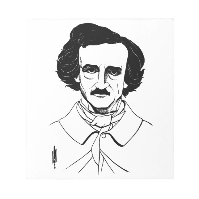 Bloc De Notas Retrato de Edgar Allan Poe (Frente)
