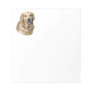 Bloc De Notas retrato de foto de perro Golden Retriever