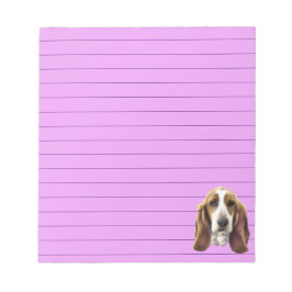 Bloc De Notas Retrato de perro de enlace basset