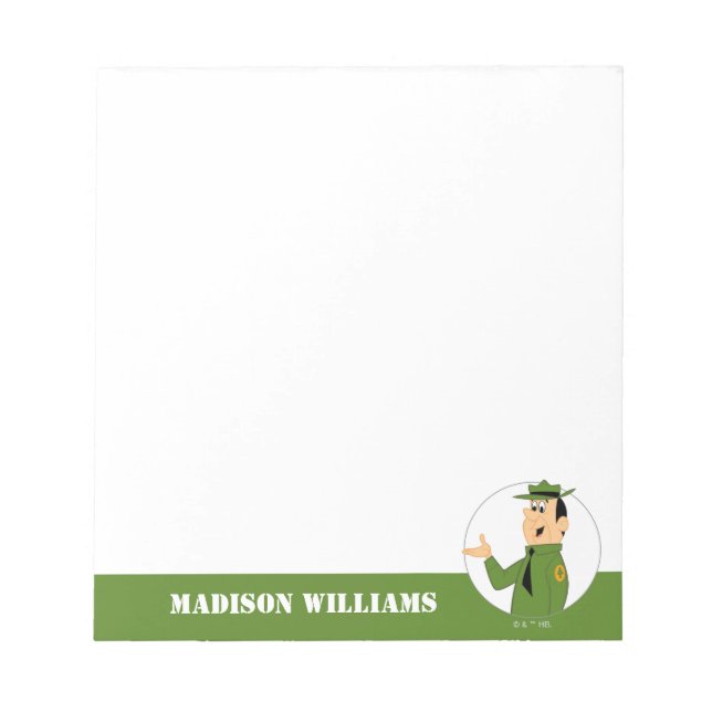 Bloc De Notas Retrato de Smith de Jellystone (Frente)