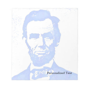 Bloc De Notas Retrato del arte pop de Abraham Lincoln