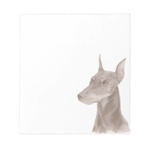 Bloc De Notas Retrato Doberman