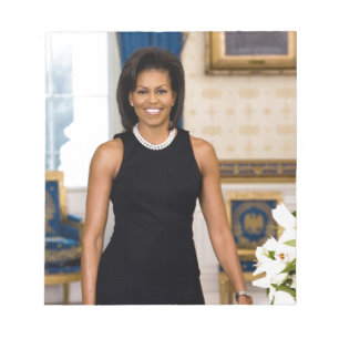 Bloc De Notas Retrato oficial de la Primera Dama Michelle Obama