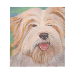 Bloc De Notas Retrato Terrier Mascota arte de perro