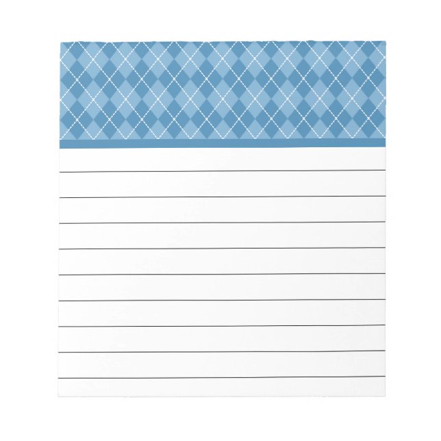 Bloc de notas Retro Argyle (Frente)