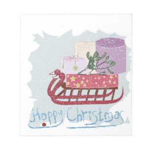 Bloc De Notas Retro. Feliz Navidad!