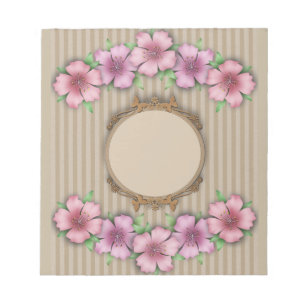 Bloc De Notas Retro , floral