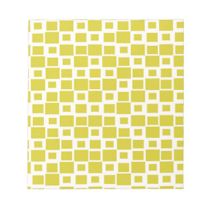 Bloc De Notas Retro Green Squares Pattern