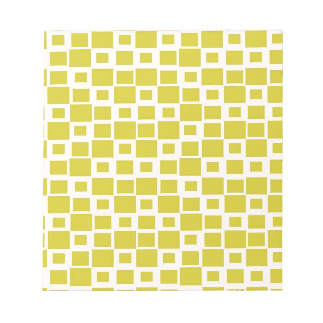 Bloc De Notas Retro Green Squares Pattern (Frente)