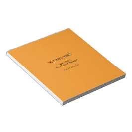 Bloc De Notas Retro Orange Texture – Summer Vibes Art