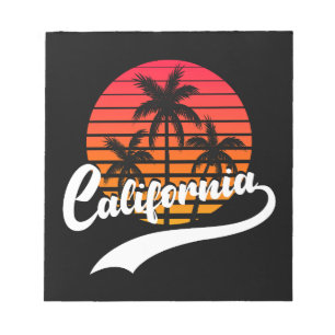 Bloc de notas Retro Sunset de California