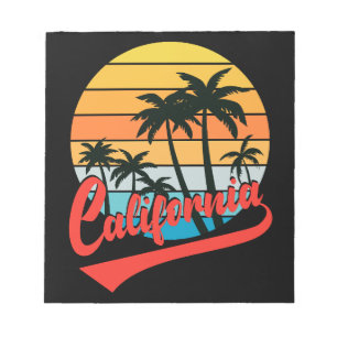 Bloc de notas Retro Sunset de California