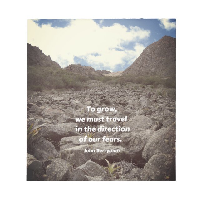 Bloc De Notas Revista inspiradora, "Para crecer. ." (Frente)