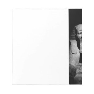 Bloc De Notas Rey del faraón blanco y negro