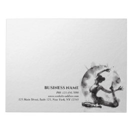 Bloc De Notas Reyes de yoga de color de agua Reiki de una punta 