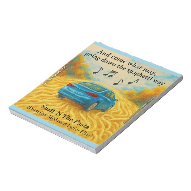 Bloc De Notas Rick London's Misheard Lyrics Spaghetti Way Funny (Lado Izquierdo)